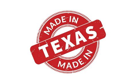 Made In Texas Rubber Stamp 25383140 Vector Art At Vecteezy