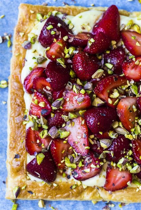 Strawberry Pistachio Tart Heinstirred Food Photographer