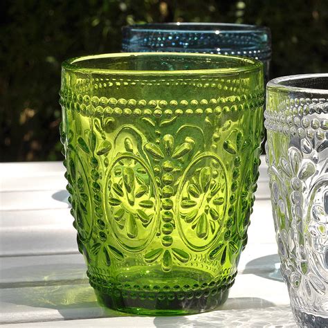Coloured Glass Tumblers By Primrose And Plum
