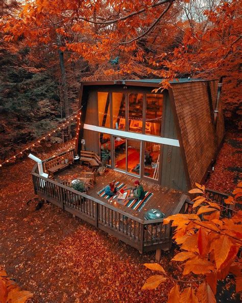 Autumn Cabin In New York Cozyplaces
