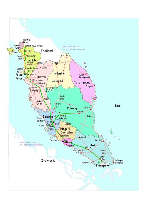 It is located between johor and negeri sembilan. Malaysia Road Map - West Malaysia • mappery