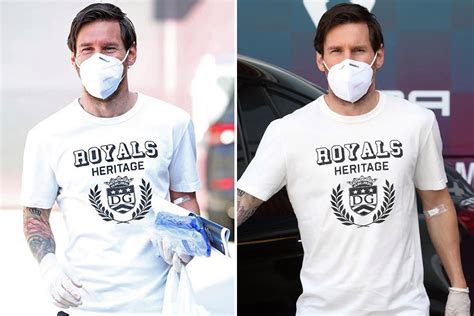Lionel Messi Wears Face Mask And Gloves As Barcelona Squad Arrive Back
