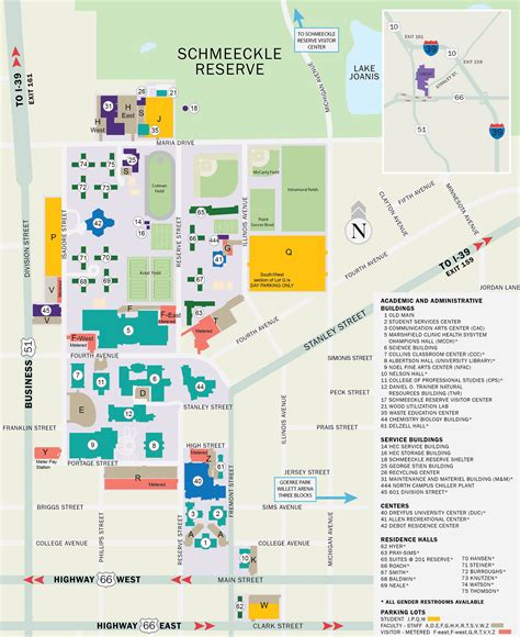 Stevens Point Campus Map