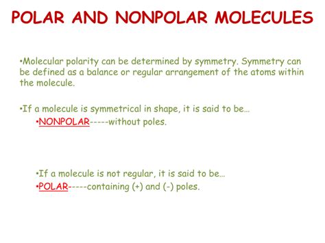 When the electronegativities are not equal, electrons are not shared equally and partial ionic charges. polar and nonpolar molecules
