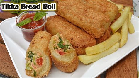 Chicken Tikka Bread Roll Recipe Easy Recipe Ramazan Recipe By Food Mania Youtube