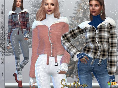 Womens Turndown Jacket By Sims House From Tsr Sims 4 Downloads