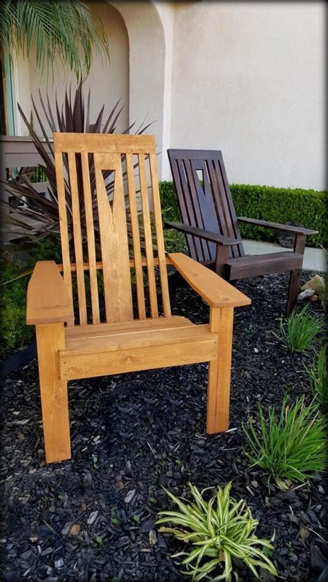 Arts and crafts style, stickley reproduction slant arm morris chair hand crafted from craftsmen studio. Mission-Style Adirondack Chair | Etsy in 2020 | Adirondack ...