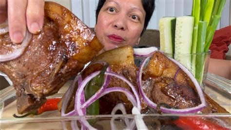 filipino food pork steak bistek tagalog bistig mukbang philippines mukbang ph youtube