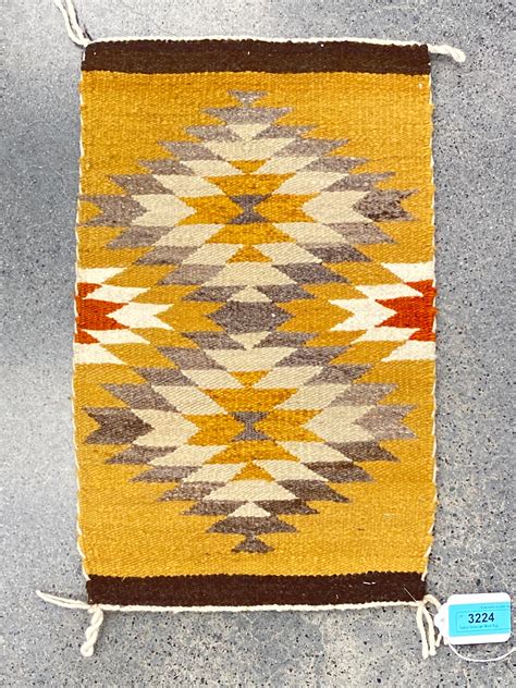 Lot Native American Geometric Wool Rug