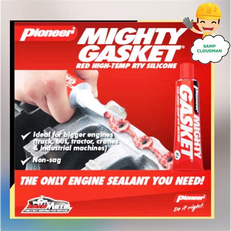 Pioneer Mighty Gasket Red G Hi Temp Heat Resistant High Temperature Silicone Engine Gasket