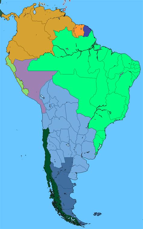 Southern Cone South America Map Imaginary Maps Liberal Party Time