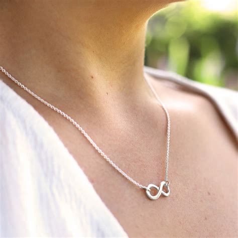 Sterling Silver Infinity Necklace By Hersey Silversmiths