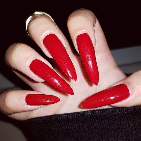 Pin By 🐸💢💢💢 On Nails Long Red Nails Red Nails Sexy Nails