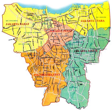 Special area of the capital city of jakarta) is the capital city of indonesia. Peta Wisata Jakarta | Karolus Danar