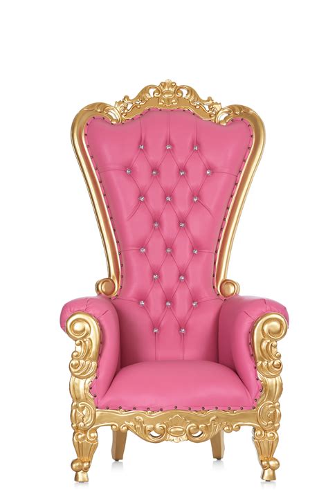 Queen Tiffany Throne Chair Light Pink Gold Throne Chair Chair