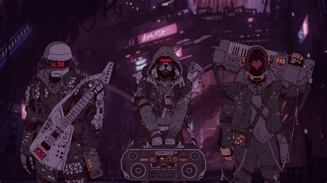 The radiance of daft punk wallpaper. #4509090 #Daft Punk, #cyberpunk, #Thomas, #FUI, #Guy ...