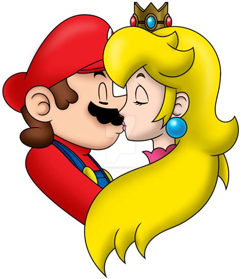 Peachs Only Kiss By Famousmari5 On Deviantart Super Mario Art Mario And Princess Peach Mario