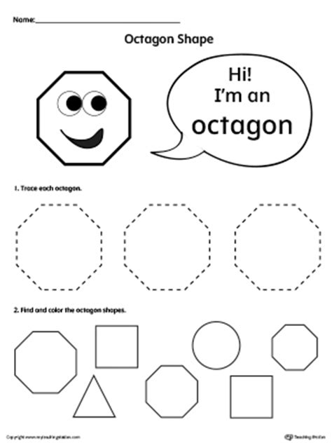Kindergarten Shapes Printable Worksheets | MyTeachingStation.com