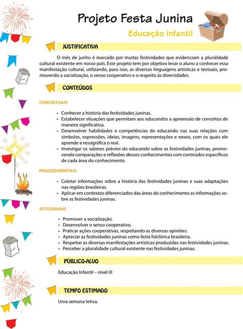 Plano De Aula Sobre Festa Junina Para Educação Infantil