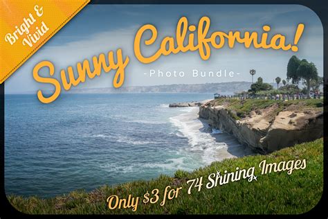 Sunny California Custom Designed Graphics ~ Creative Market