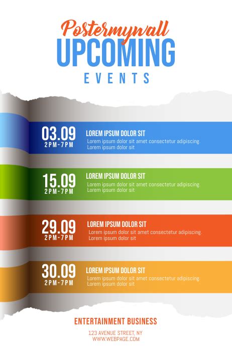 Upcoming Events Flyer Template For Your Needs