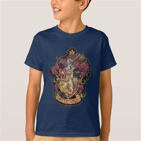 Harry Potter Gryffindor Crest Destroyed T Shirt