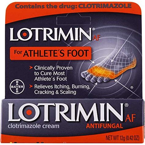 Lotrimin Af Cream For Athletes Foot Clotrimazole 1 Antifungal