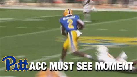 Pittsburgh Rb Israel Abanikanda Goes The Distance Acc Must See Moment