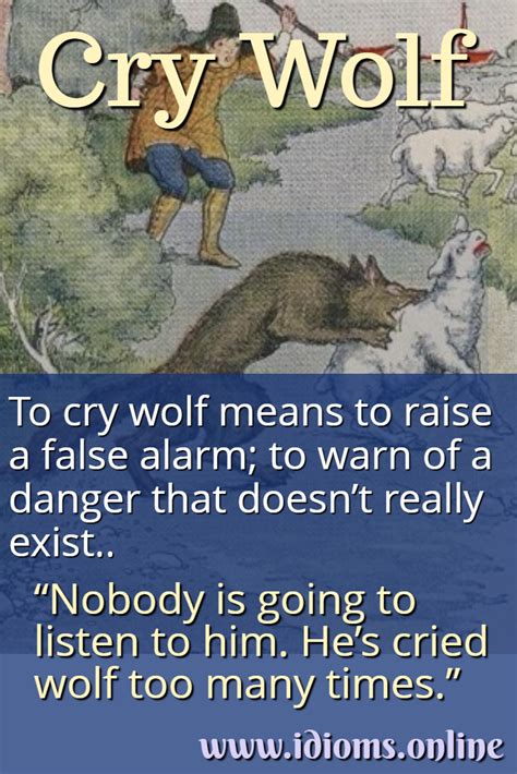 Cry Wolf Idioms Online