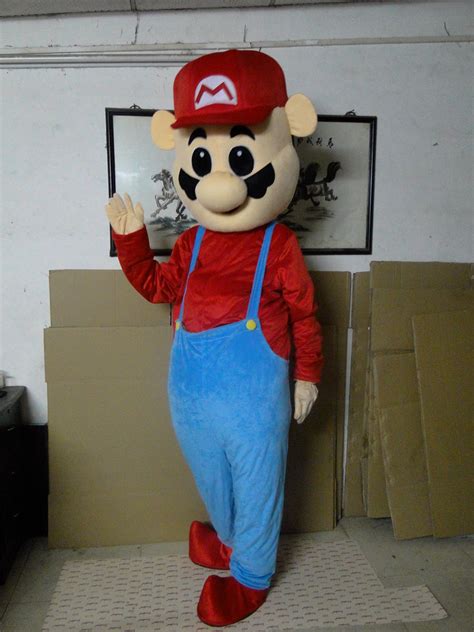 Super Mario Brothers Mascot Costume Adult Costume Party Dress Fast