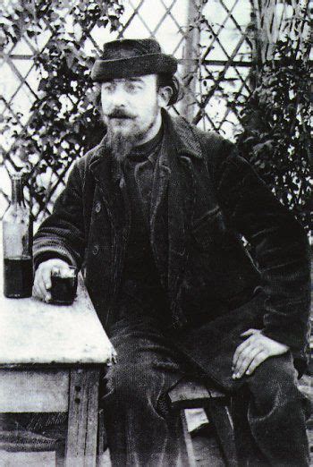 Erik Satie At A Table In The Park Of The Moulin De La Galette