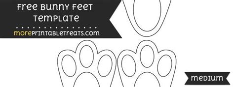 Easter bunny face templates printable foot cutouts voipersracing co. Bunny Feet Template - Medium (With images) | Printable ...