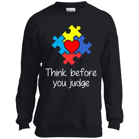 Autism Think Before You Judge Youth Kid Shirt Ifrogtees