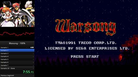 Warsong Genesis 1991 100 Speedrun 53808 Youtube