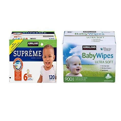 B07CZJ9WYY Kirkland Signature Supreme Diapers And Baby Wipes Bundle