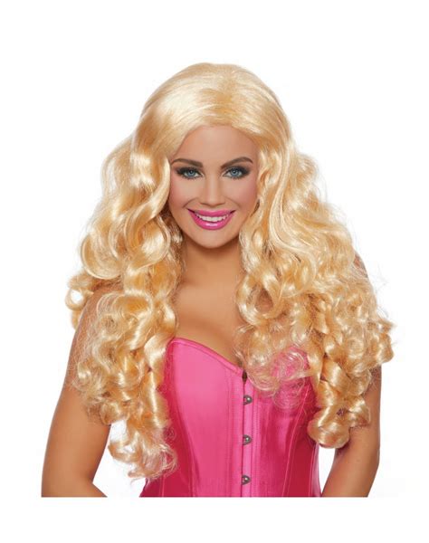 Extra Long Curly Blonde Wig Costume Accessory