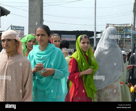Kashmiri Women Kashmir Photo Copyright Saji Maramon Stock Photo