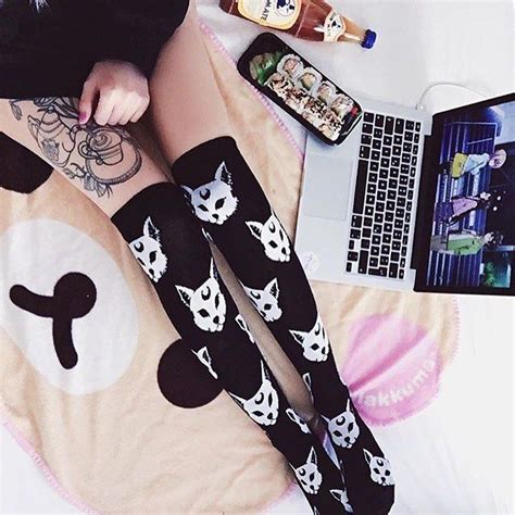 Purrfect Long Socks Goth Fashion Fashion Goth Outfits