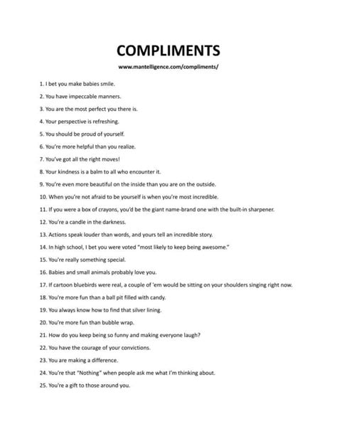 82 Best Awesome Compliments The Only List Youll Need