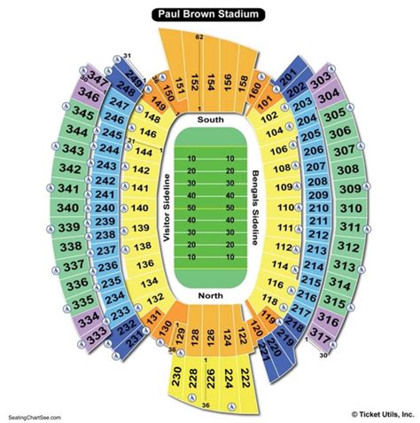 Paul Brown Stadium Seating Chart With Rows Stadium Seating Chart