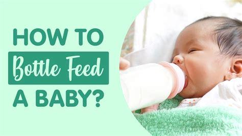 How To Bottle Feed A Baby Youtube