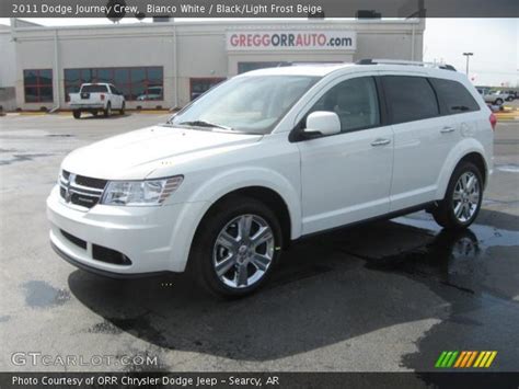 Bianco White 2011 Dodge Journey Crew Blacklight Frost Beige