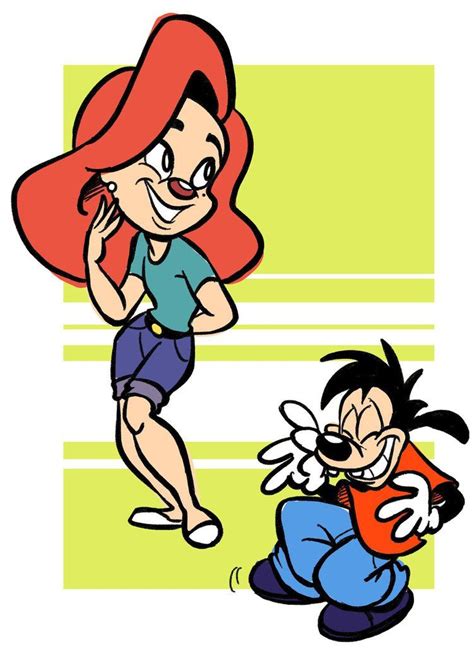 Max And Roxanne Redraw By Juneduck On Deviantart Max And Roxanne Goofy Movie Mario Characters