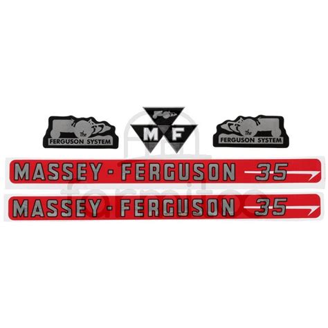 Jeu Dautocollants 35 Tracteur Massey Ferguson Fe3535 15415077