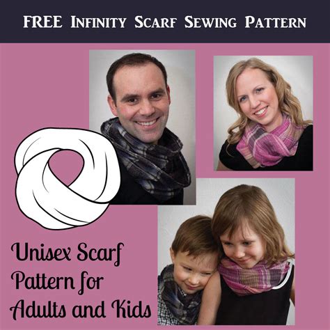 Free Sewing Pattern Easy Infinity Scarf Unisex Gina Renee Designs