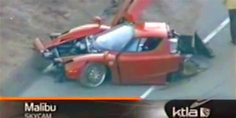 A Ferrari That Split In Half In A High Speed Crash Just Sold At Auction