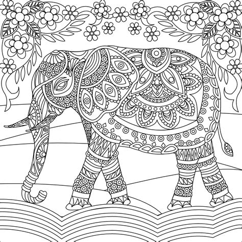 India map coloring pages are a fun way for kids of all ages to develop creativity, focus, motor skills and color recognition. Elephant coloring page | Elephant coloring page, Coloring ...