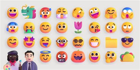 Fluent Emoji Bibliothek Zum Downloaden Große Library Von Microsoft