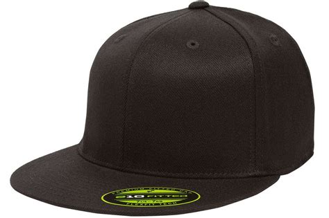 Original Flexfit Flatbill Hat Premium 6210 Fitted Baseball Cap 210 Flat