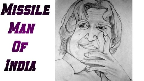 Apj abdul kalam became the third president of india to have been honoured with the bharat ratna before becoming the president. Sketch of great Indian scientist APJ Abdul kalam Azad ...
